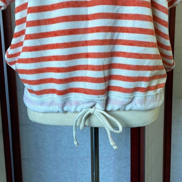 Alternative Orange and White Pullover Short Sleeve Sweatshirt (Size: Small) - Picture 4 of 9